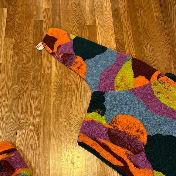 Free People Hit the Slopes Printed Color Block Jacket Size Large NWT - Picture 14 of 16